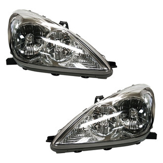 Pacific Best® - Driver and Passenger Side Replacement Headlight Set Lens and Housing (CAPA Certified)