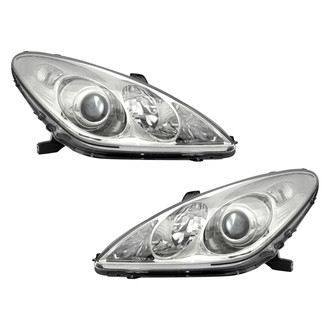 Pacific Best® - Driver and Passenger Side Replacement Headlight Set Lens and Housing (NSF Certified)