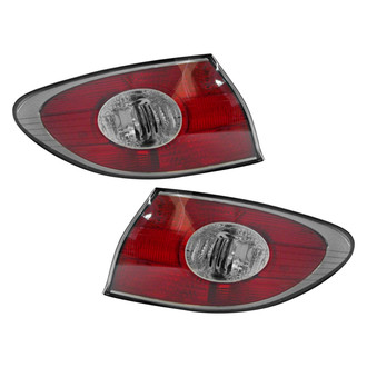 Pacific Best® - Driver and Passenger Side Outer Replacement Tail Light Lens and Housings (Standard Line)
