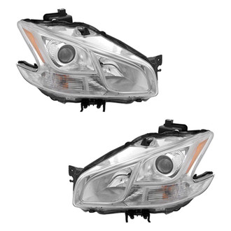 Pacific Best® - Driver and Passenger Side Replacement Headlight Set (Standard Line)