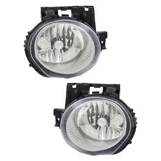 Pacific Best® - Driver and Passenger Side Replacement Headlight Set (CAPA Certified)