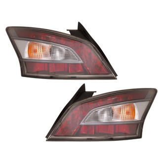 Pacific Best® - Driver and Passenger Side Replacement Tail Lights (CAPA Certified)