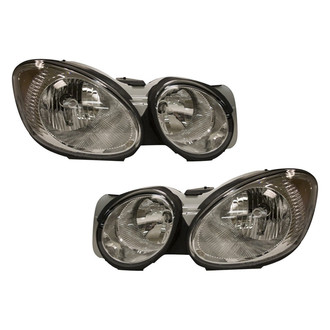 Pacific Best® - Driver and Passenger Side Replacement Headlight Set (Standard Line)