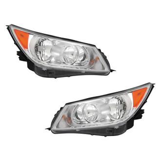 Pacific Best® - Driver and Passenger Side Replacement Headlight Set (CAPA Certified)