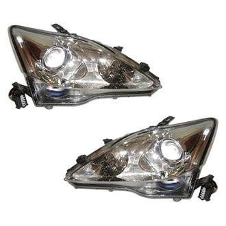 Pacific Best® - Driver and Passenger Side Replacement Headlight Set Lens and Housing (NSF Certified)
