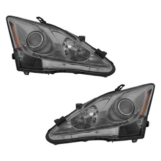 Pacific Best® - Driver and Passenger Side Replacement Headlight Set Lens and Housing (CAPA Certified)