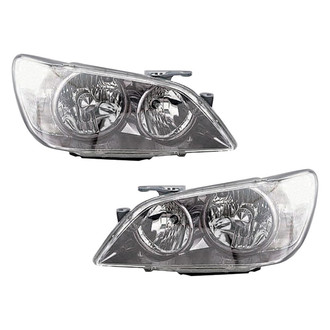 Pacific Best® - Driver and Passenger Side Replacement Headlight Set (Standard Line)