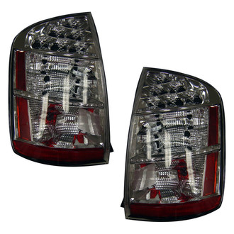 Pacific Best® - Driver and Passenger Side Replacement Tail Light Lens and Housings (Standard Line)
