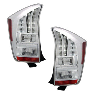Pacific Best® - Driver and Passenger Side Replacement Tail Lights (CAPA Certified)