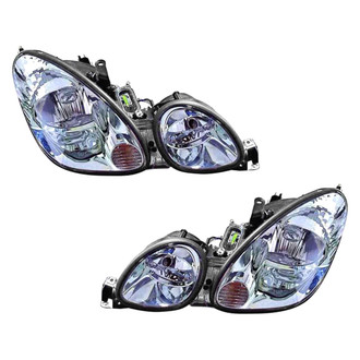 Pacific Best® - Driver and Passenger Side Replacement Headlight Set (Standard Line)