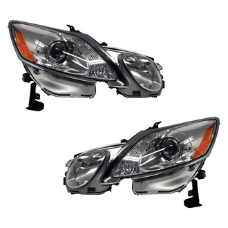 Pacific Best® - Driver and Passenger Side Replacement Headlight Set (Standard Line)