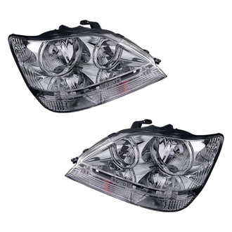 Pacific Best® - Driver and Passenger Side Replacement Headlight Set (CAPA Certified)