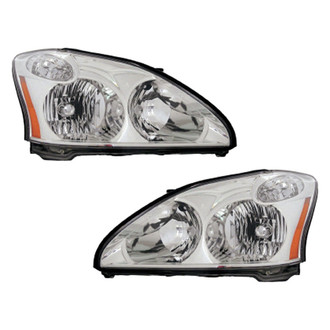 Pacific Best® - Driver and Passenger Side Replacement Headlight Set (Standard Line)