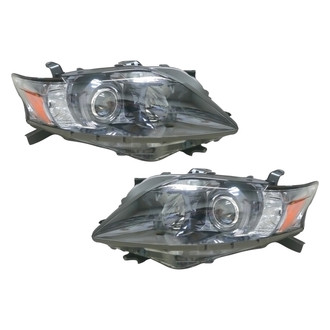Pacific Best® - Driver and Passenger Side Replacement Headlight Set Lens and Housing (Standard Line)