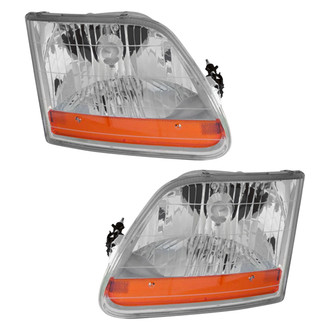 Pacific Best® - Driver and Passenger Side Replacement Headlight Set (CAPA Certified)