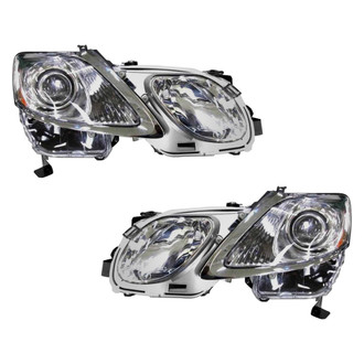 Pacific Best® - Driver and Passenger Side Replacement Headlight Set Lens and Housing (NSF Certified)