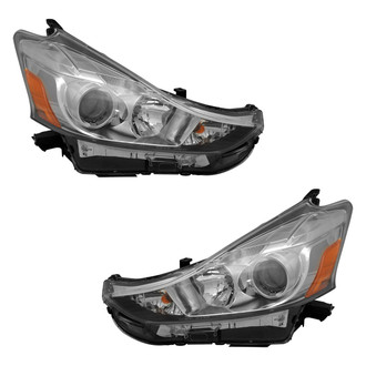 Pacific Best® - Driver and Passenger Side Replacement Headlight Set (Standard Line)