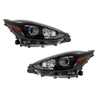 Pacific Best® - Driver and Passenger Side Replacement Headlight Set (CAPA Certified)