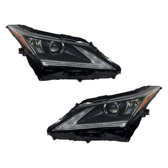 Pacific Best® - Driver and Passenger Side Replacement Headlight Set Lens and Housing (CAPA Certified)