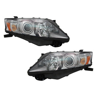 Pacific Best® - Driver and Passenger Side Replacement Headlight Set (NSF Certified)