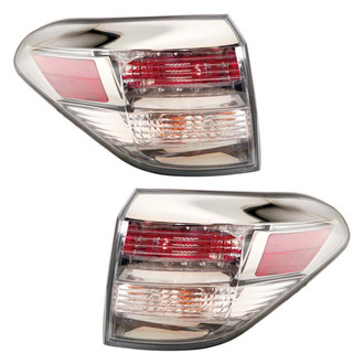 Pacific Best® - Driver and Passenger Side Outer Replacement Tail Lights (Standard Line)