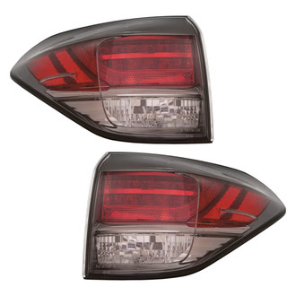 Pacific Best® - Driver and Passenger Side Outer Replacement Tail Lights (Standard Line)