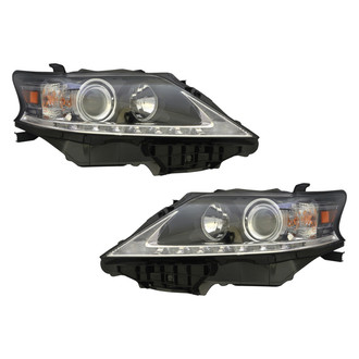 Pacific Best® - Driver and Passenger Side Replacement Headlight Set (CAPA Certified)