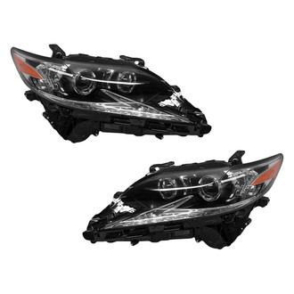 Pacific Best® - Driver and Passenger Side Replacement Headlight Set (NSF Certified)