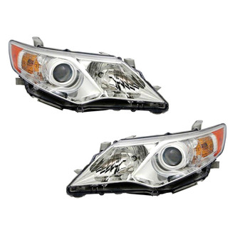 Pacific Best® - Driver and Passenger Side Replacement Headlight Set (Standard Line)