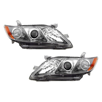 Pacific Best® - Driver and Passenger Side Replacement Headlight Set (Standard Line)
