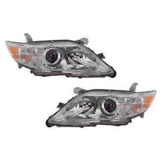 Pacific Best® - Driver and Passenger Side Replacement Headlight Set (NSF Certified)