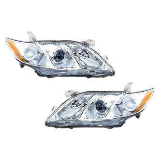 Pacific Best® - Driver and Passenger Side Replacement Headlight Set (CAPA Certified)