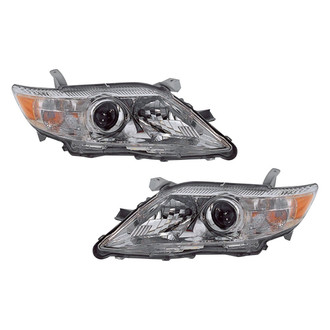 Pacific Best® - Driver and Passenger Side Replacement Headlight Set (NSF Certified)