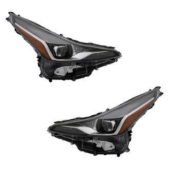 Pacific Best® - Driver and Passenger Side Replacement Headlight Set (Standard Line)