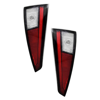Pacific Best® - Driver and Passenger Side Lower Replacement Tail Light Lens and Housings (Standard Line)