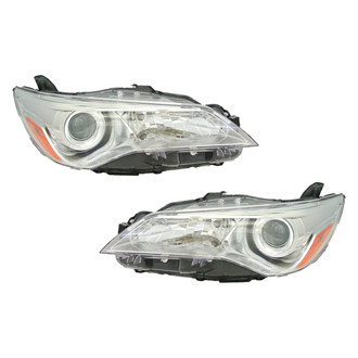 Pacific Best® - Driver and Passenger Side Replacement Headlight Set (CAPA Certified)