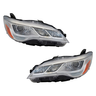 Pacific Best® - Driver and Passenger Side Replacement Headlight Set (NSF Certified)