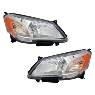 Pacific Best® - Driver and Passenger Side Replacement Headlight Set (CAPA Certified)