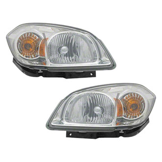 Pacific Best® - Driver and Passenger Side Replacement Headlight Set (CAPA Certified)