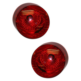 Pacific Best® - Driver and Passenger Side Outer Replacement Tail Lights (Standard Line)