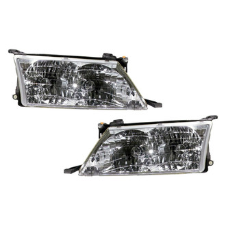 Pacific Best® - Driver and Passenger Side Replacement Headlight Set (Standard Line)