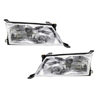 Pacific Best® - Driver and Passenger Side Replacement Headlight Set (Standard Line)