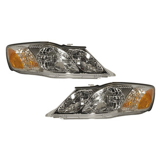 Pacific Best® - Driver and Passenger Side Replacement Headlight Set (Standard Line)