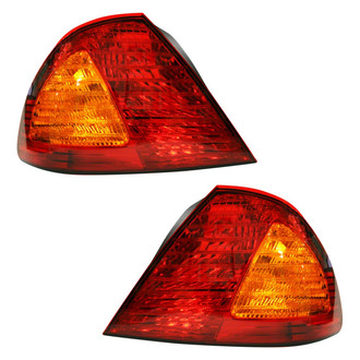 Pacific Best® - Driver and Passenger Side Outer Replacement Tail Lights (Standard Line)