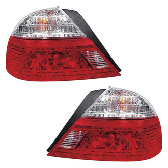 Pacific Best® - Driver and Passenger Side Outer Replacement Tail Lights (Standard Line)
