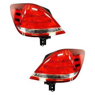 Pacific Best® - Driver and Passenger Side Outer Replacement Tail Lights (CAPA Certified)