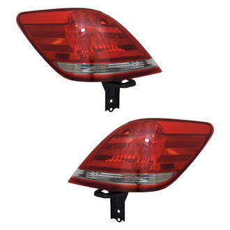 Pacific Best® - Driver and Passenger Side Outer Replacement Tail Lights (Standard Line)