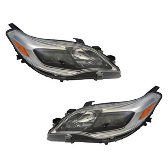 Pacific Best® - Driver and Passenger Side Replacement Headlight Set (CAPA Certified)