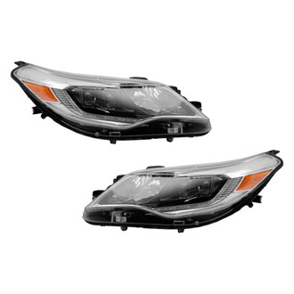 Pacific Best® - Driver and Passenger Side Replacement Headlight Set Lens and Housing (NSF Certified)