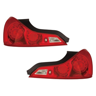 Pacific Best® - Driver and Passenger Side Outer Replacement Tail Lights (Standard Line)